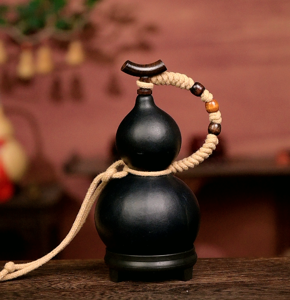 Mix Approx. 250ml Urushi-Lined Gourd Bottle Dyed with Traditional Chinese Herbal Decoction